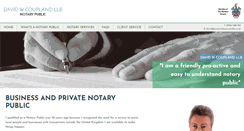 Desktop Screenshot of couplandnotarypublic.co.uk